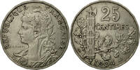 France 25 Centimes Coin, Patey, Nickel, KM:856, Gadoury:364 -