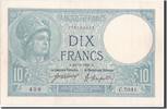 France 10 Francs Banknote, 10 F 1916-1942 ''Minerve'' -