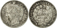 France 20 Centimes Coin, Cérès, Bordeaux, Silver, KM:758.3 -