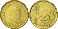 VATICAN CITY 20 Euro Cent Coin, John Paul II, Rome, Brass -