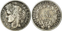 France 50 Centimes Coin, Paris, Silver, KM:769.1, Gadoury:411 -