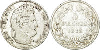 France 5 Francs Coin, Louis-Philippe, Rouen, Silver,KM 749.2 -