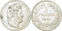 France 5 Francs Coin, Louis-Philippe, Lille, Silver,KM 749.13 -