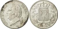 France 5 Francs Coin, Louis XVIII, Louis XVIII, Lille -