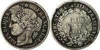 France 50 Centimes Coin, Paris, Silver, KM:769.1, Gadoury:411 -