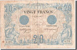 France 20 Francs Banknote, 20 F 1874-1905 ''Noir'', 21.06.1875 -