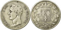 France 5 Francs Coin, Charles X, Lille, Silver, KM:720.13 -