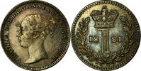 Great Britain Penny Coin, Victoria, Silver, KM:727 -