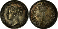 Great Britain Penny Coin, Victoria, Silver, KM:727 -