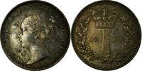 Great Britain Penny Coin, Victoria, Silver, KM:727 -