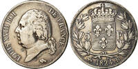 France 5 Francs Coin, Louis XVIII, Rouen -