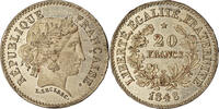 France 20 Francs Coin, Concours de Leclerc, ESSAI, Tin -