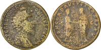 Sestertius Coin, Marcus Aurelius, Rome, Copper, Cohen:54 -