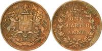 INDIA-BRITISH 1/4 Anna Coin, Copper, KM:446.1 -