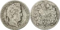 France 1/4 Franc Coin, Louis-Philippe, Lille, Silver -