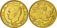 Monaco 50 Francs Coin, Rainier III, Paris, ESSAI -