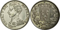 France 1 Franc Henri V, Paris, Silver, Gadoury:451, KM:28.2 -