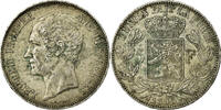 Belgium 5 Francs, 5 Frank Coin, Leopold I, Silver, KM:17 -