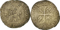 France Karolus or Dizain Coin, Charles VIII, Lyon, Billon -
