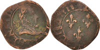 France Double Tournois Coin, Amiens, Copper, CGKL:6 -