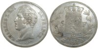 France 5 Francs Coin, Charles X, Lyon, Silver, Gadoury:644 -