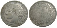 France 5 Francs Coin, Cérès, Paris, Silver, Gadoury:719 -