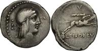 Denarius Coin, Calpurnia, Rome, Silver, Crawford:340/1 -
