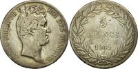 France 5 Francs Coin, Louis-Philippe, Toulouse, Silver -