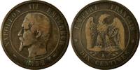 France 10 Centimes Coin, Napoleon III, Napoléon III, Paris -