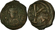 Follis Coin, Tiberius II Constantine, Antioch, Copper, Sear:450 -