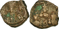 Follis Coin, Constans II, Constantine IV, Heraclius and Tiberius -