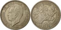 Monaco 100 Francs, Cent Coin, Rainier III, Copper-nickel -