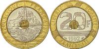 France 20 Francs 1992 Paris Mont Saint Michel, Paris, Tri-Metallic SS 141.39 元  ＋  41.29 元 运费