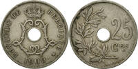 Belgium 25 Centimes Coin, Copper-nickel, KM:62 -
