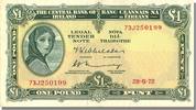 Ireland - Republic 1 Pound Banknote, 1972-06-28 -