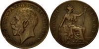 Great Britain 1/2 Penny Coin, George V, Bronze, KM:809 -