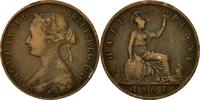 Great Britain 1/2 Penny Coin, Victoria, Bronze, KM:748.2 -