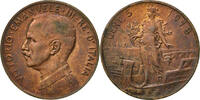 Italy 5 Centesimi Coin, Vittorio Emanuele III, Rome, Bronze -