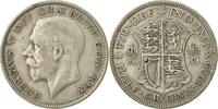 Great Britain 1/2 Crown Coin, George V, Silver, KM:835 -