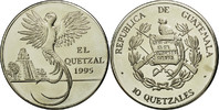 Guatemala 10 Quetzales Coin, Tower, Copper-nickel, KM:2f.2 -