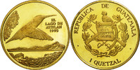 Guatemala Quetzal Coin, Tower, Gilt Alloy, KM:1b.2 -