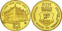 Poland Medal Hôtel Zamek Ryn, Copper Gilt -