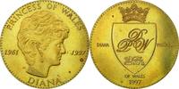 United Kingdom Medal La Princesse Diana, Copper-Nickel Gilt -