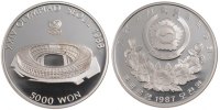 KOREA-SOUTH 5000 Won Coin, Silver, KM:60 -