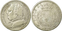 France 5 Francs Coin, Louis XVIII, Louis XVIII, Limoges -