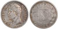 France 5 Francs Coin, Charles X, Lille, Silver, KM:728.13 -