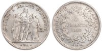 France 5 Francs Coin, Hercule, Bordeaux, Silver, KM:756.4 -