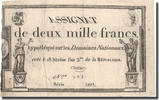 France 2000 Francs 1795-01-07, KM:A81, Lafaurie:176 -