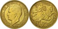 Monaco 50 Francs, Cinquante Coin, Rainier III -