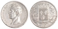 France 5 Francs Coin, Charles X, Bordeaux, Silver, KM:728.7 -